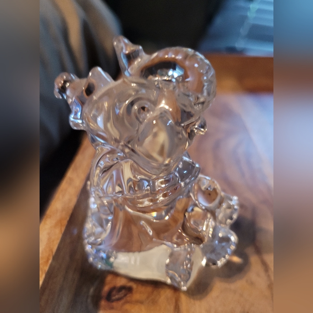 Vintage Princess House Crystal Treasures 24% Lead Crystal Rocking Elephant